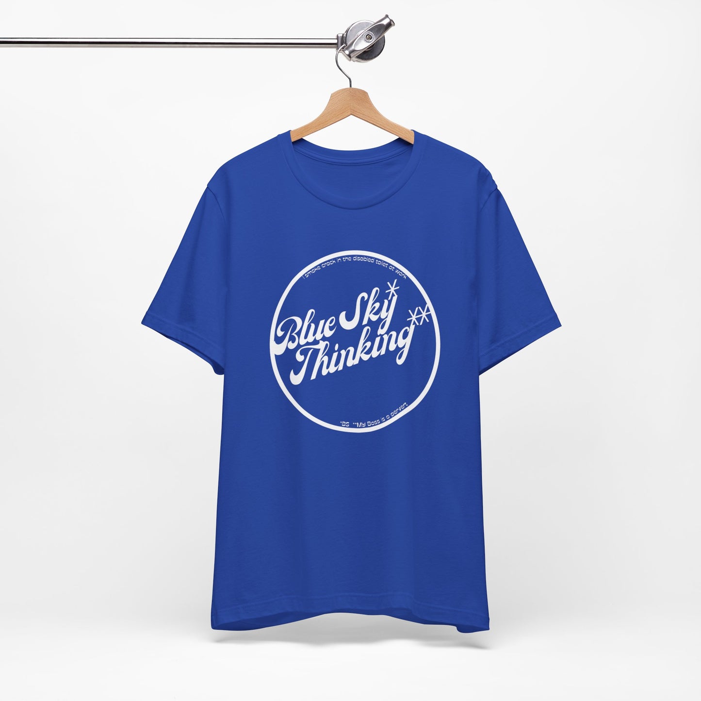Inspirational 'Blue Sky Thinking' Unisex Jersey Tee