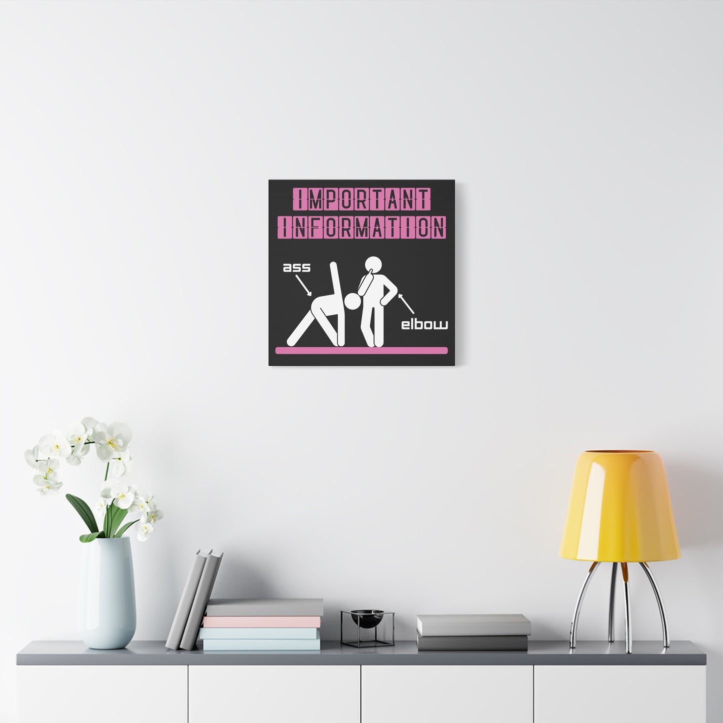 Ass/Elbow pink edition, Matte Canvas, Stretched, 1.25"