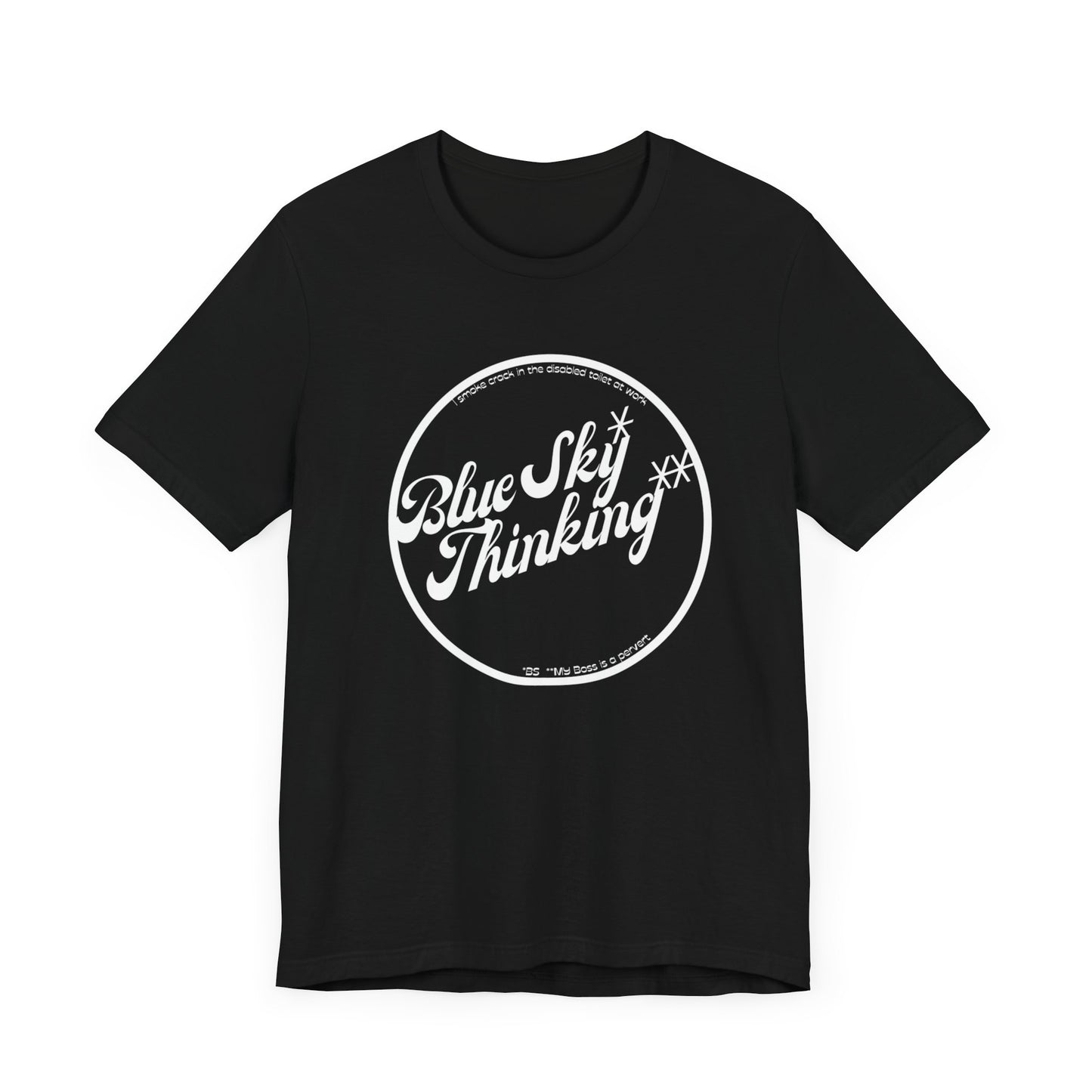Inspirational 'Blue Sky Thinking' Unisex Jersey Tee