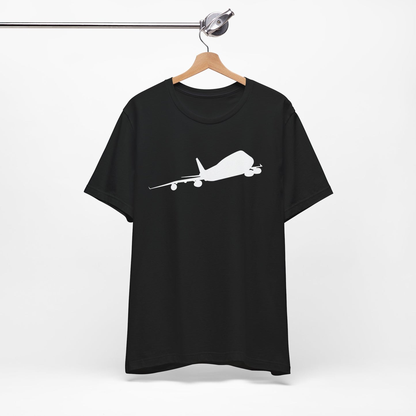 Bella+Canvas Unisex T-Shirt. Unique Boeing 747 Silhouette Design. 100% Cotton