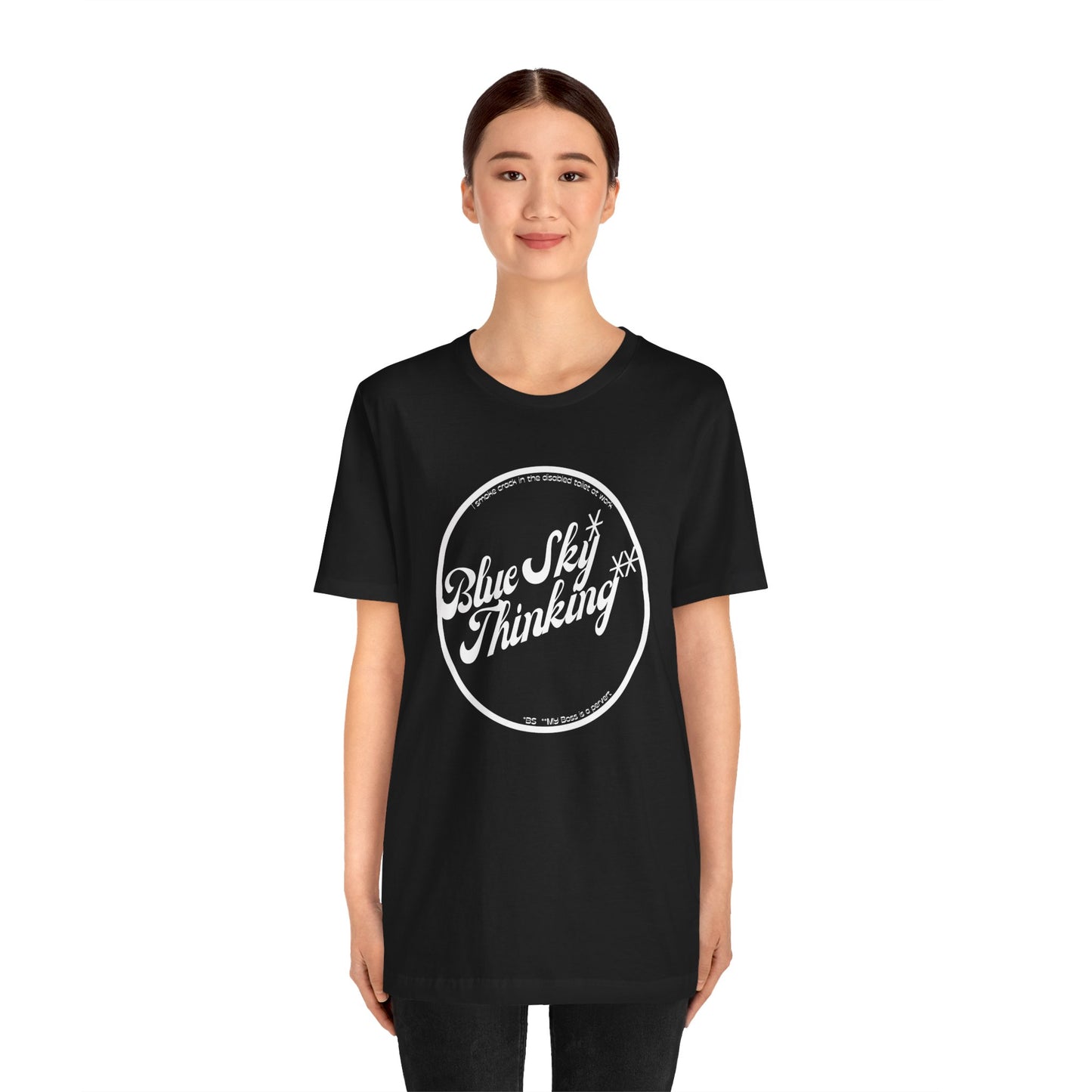 Inspirational 'Blue Sky Thinking' Unisex Jersey Tee