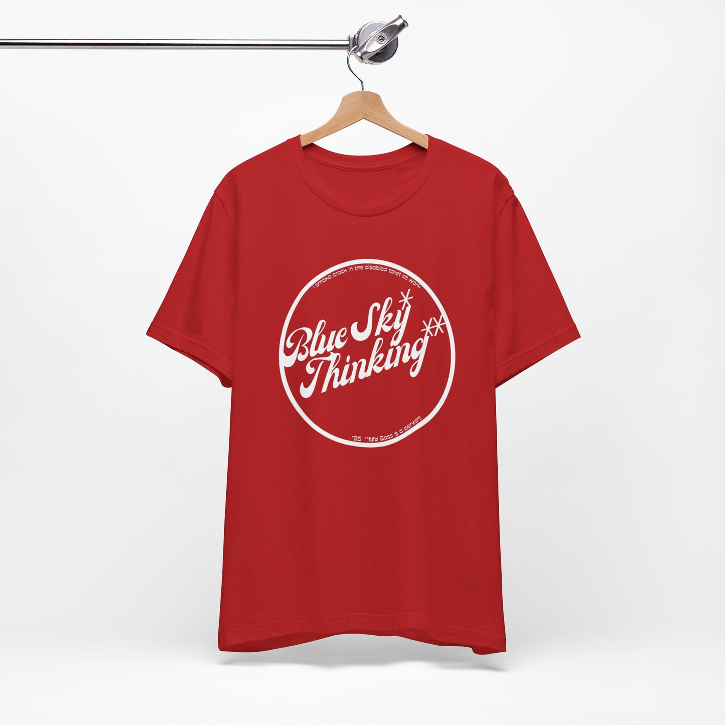 Inspirational 'Blue Sky Thinking' Unisex Jersey Tee