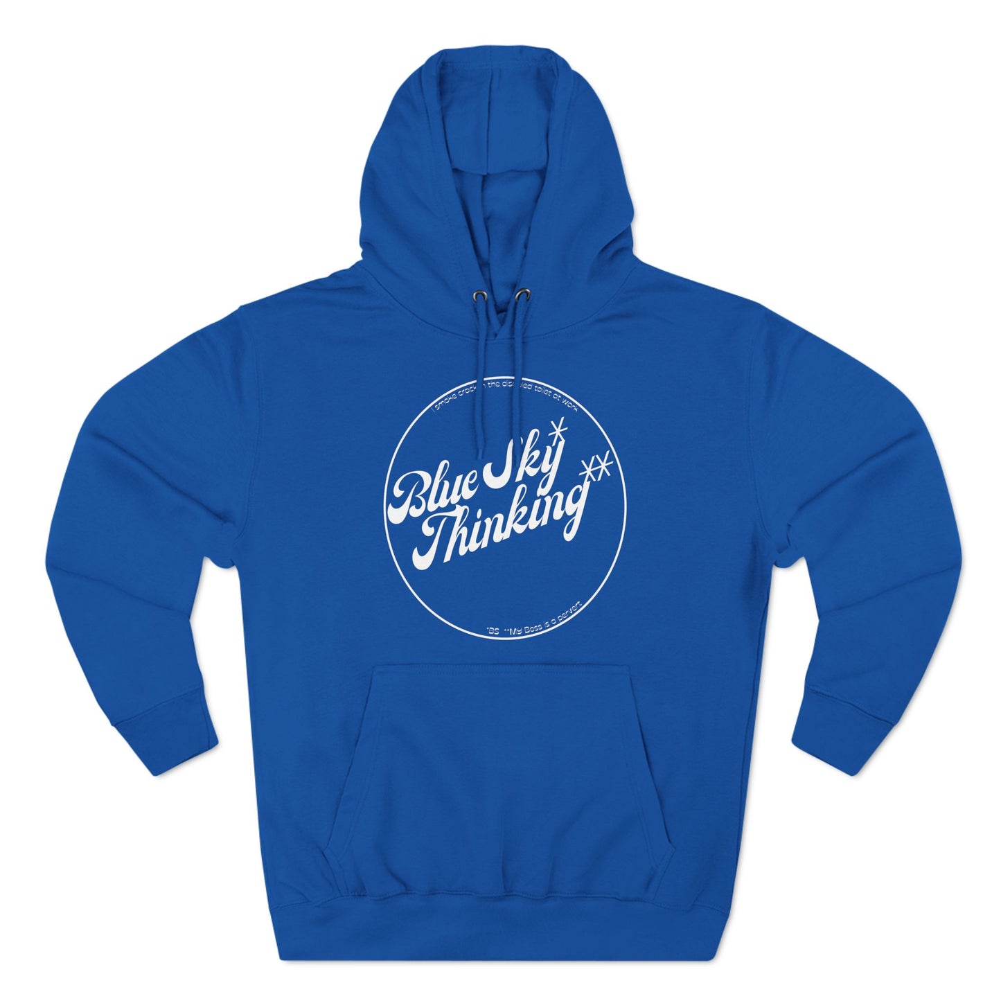 Inspirational Blue Sky Thinking Hoodie - Cozy Fleece for Dreamers