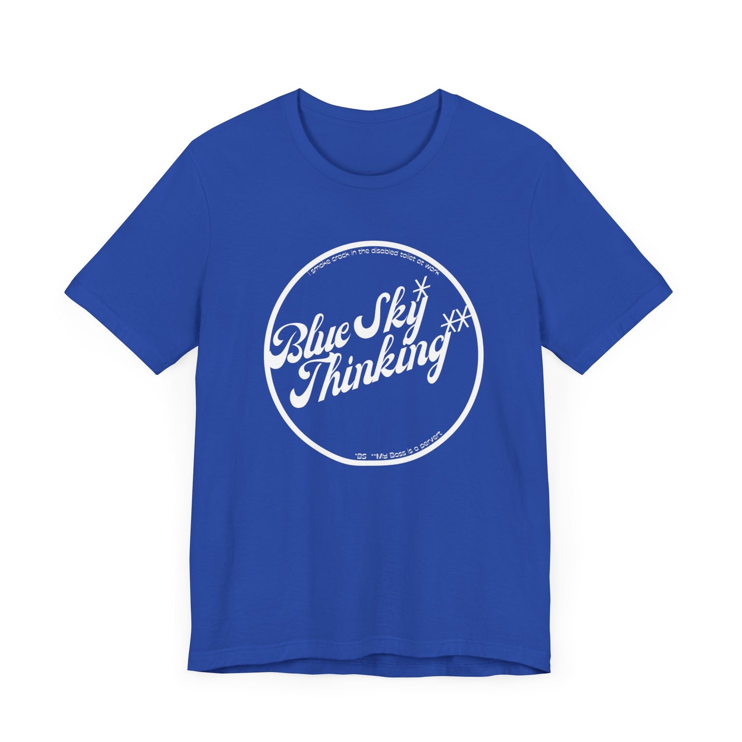 Inspirational 'Blue Sky Thinking' Unisex Jersey Tee