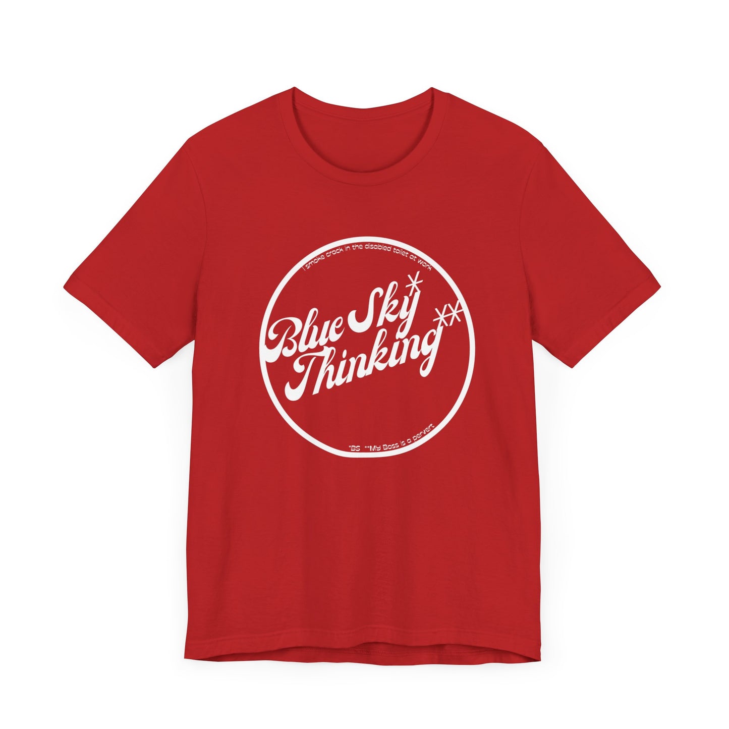 Inspirational 'Blue Sky Thinking' Unisex Jersey Tee
