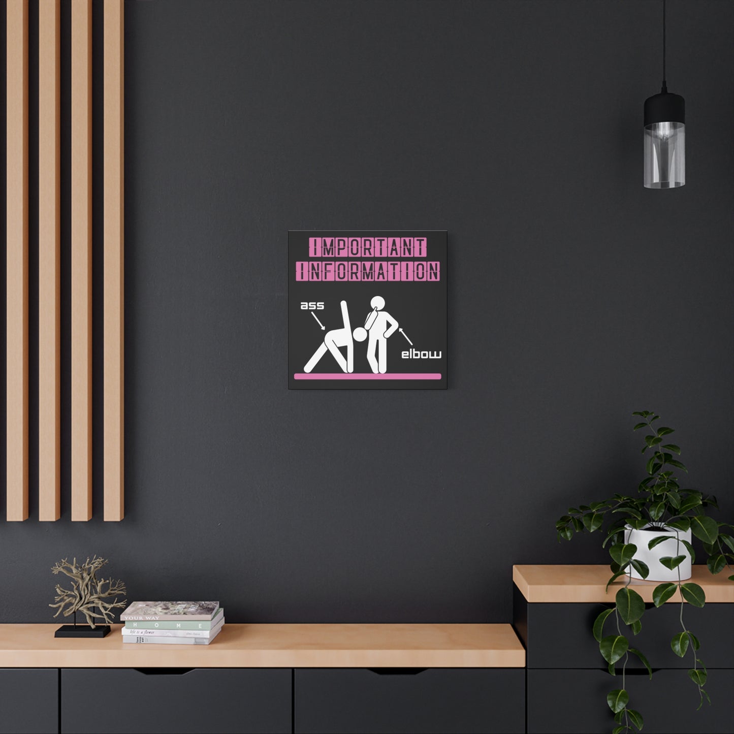 Ass/Elbow pink edition, Matte Canvas, Stretched, 1.25"