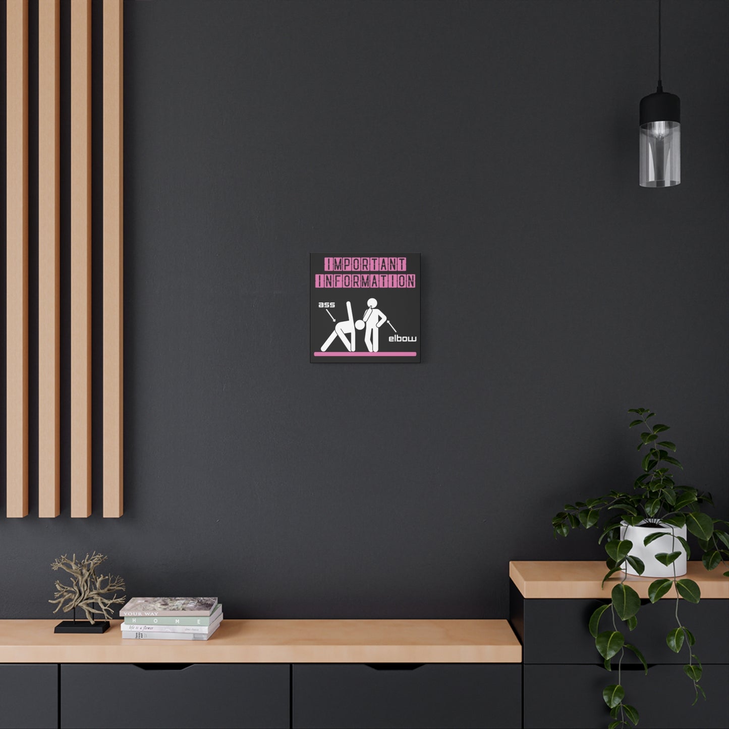 Ass/Elbow pink edition, Matte Canvas, Stretched, 1.25"