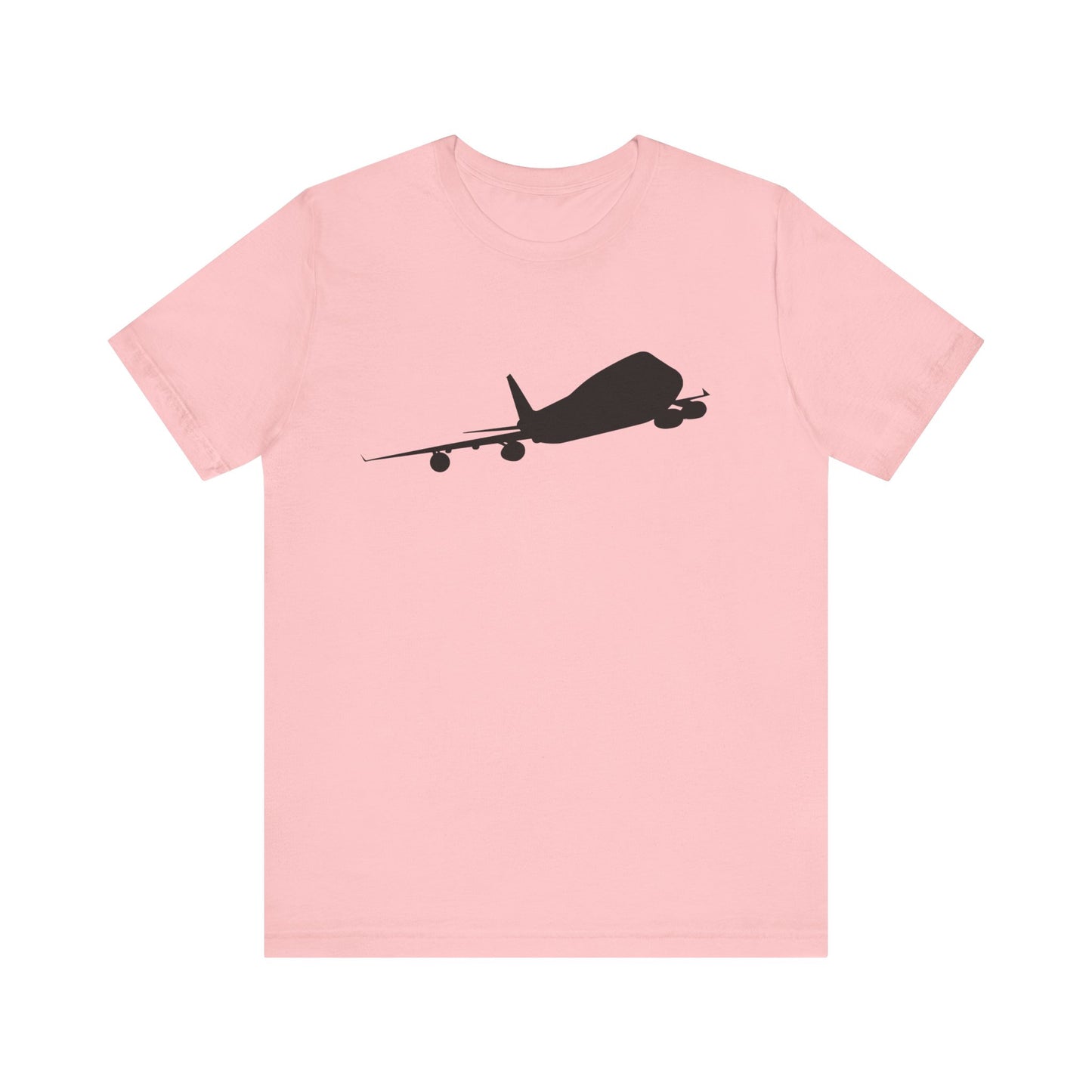 Bella+Canvas Unisex T-Shirt. Unique Boeing 747 Silhouette Design. 100% Cotton