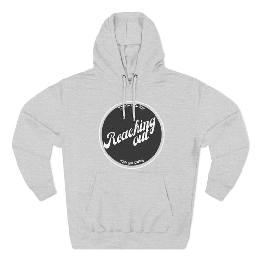 Reaching Out Three-Panel Fleece Hoodie for Cozy Comfort