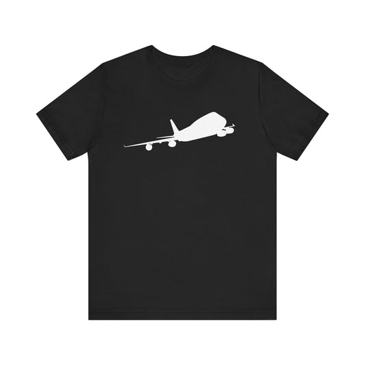 Bella+Canvas Unisex T-Shirt. Unique Boeing 747 Silhouette Design. 100% Cotton