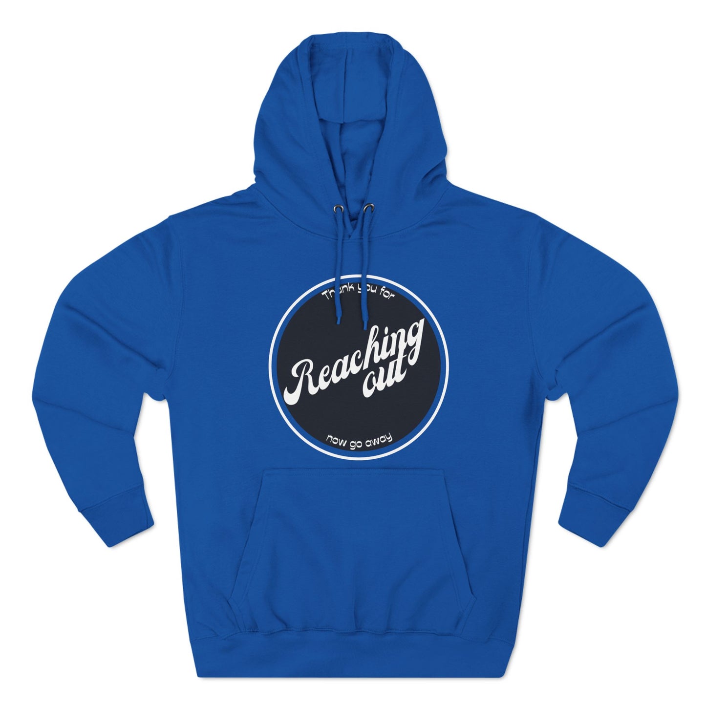 Reaching Out Three-Panel Fleece Hoodie for Cozy Comfort